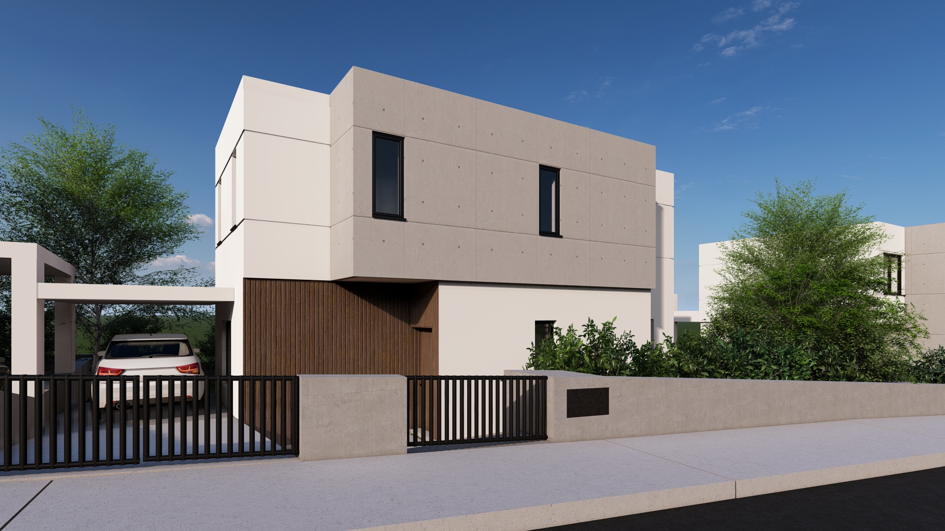 Paramytha Hills — villa side elevation